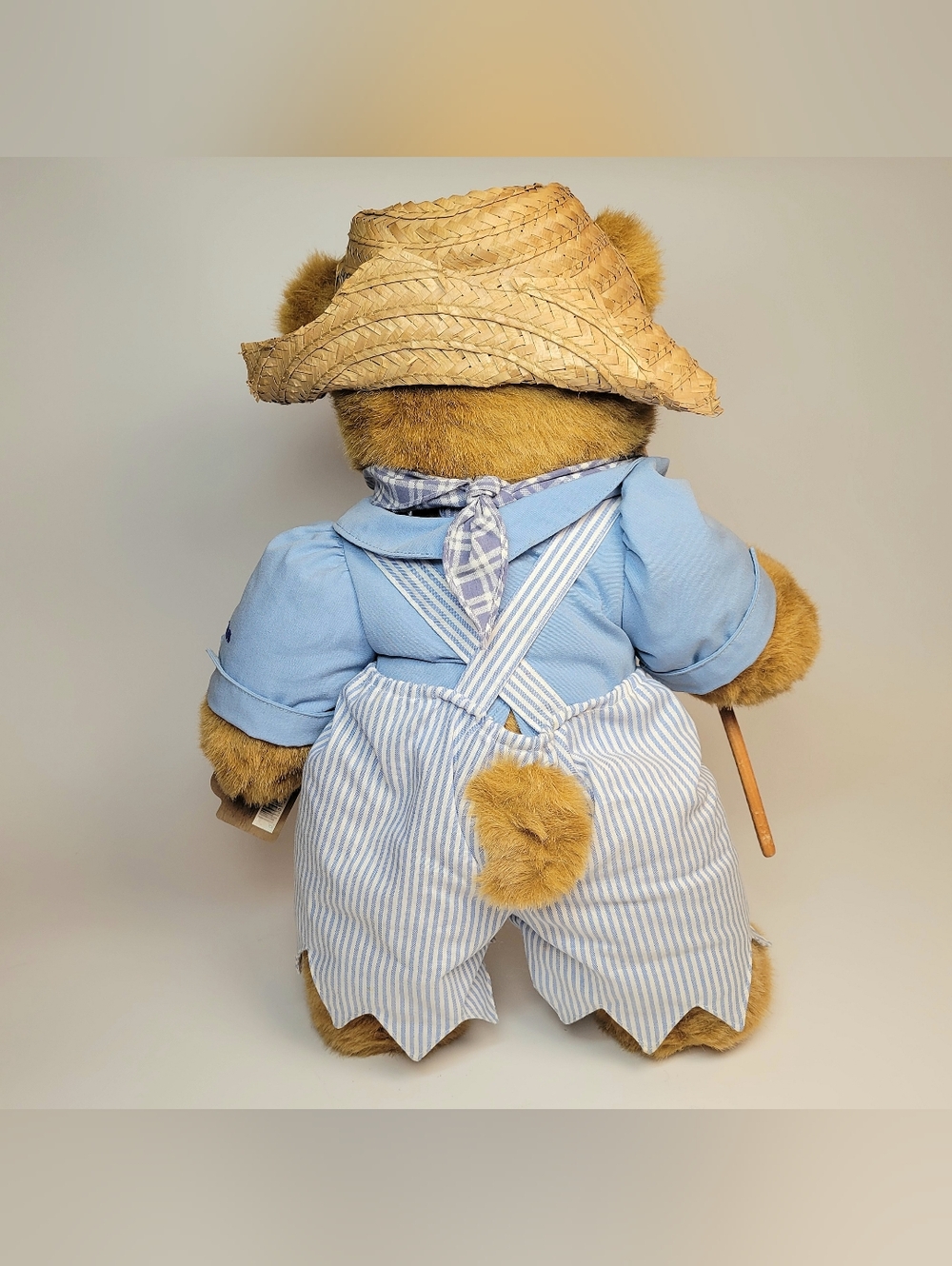 Raikes Bears 1992 Collectible Tom Sawyer Fishing Bear Vintage Brown 18" - Picture 6 of 16